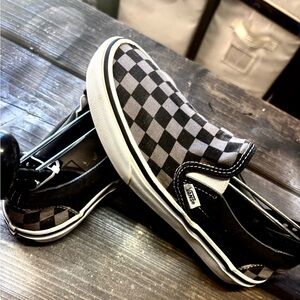 Vans Checkered Slip-On Sneakers womens 7.5 ready wear